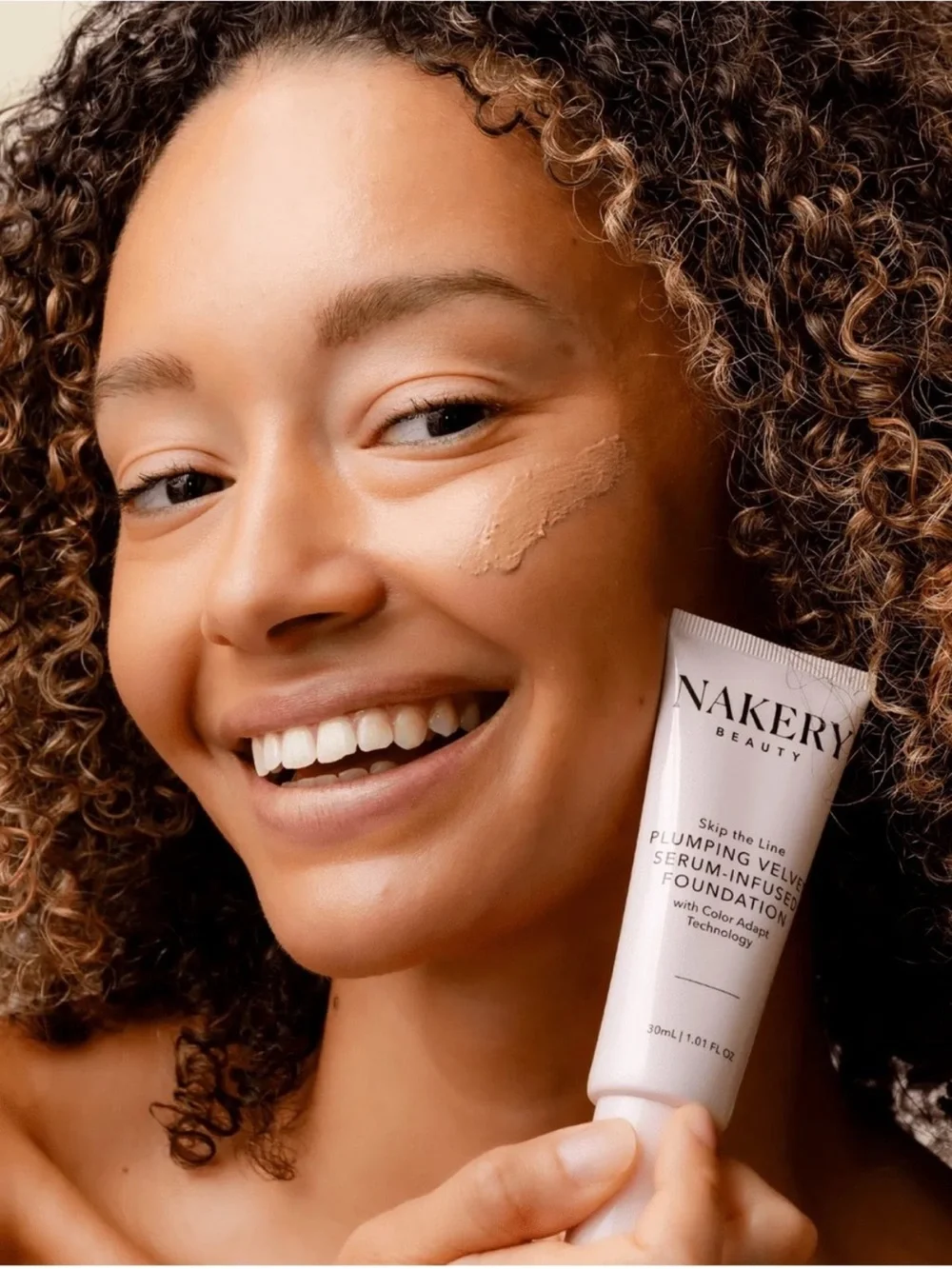Nakery Beauty Plumping Velvet Serum-Infused Foundation —Shade Deep